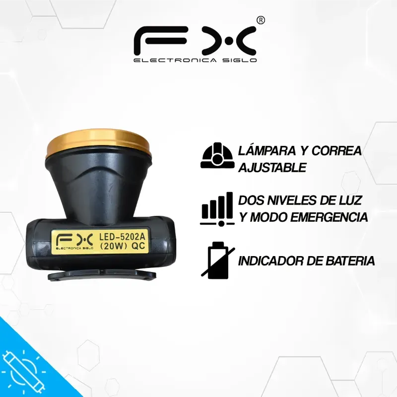 LINTERNA DE CABEZA 20W. 