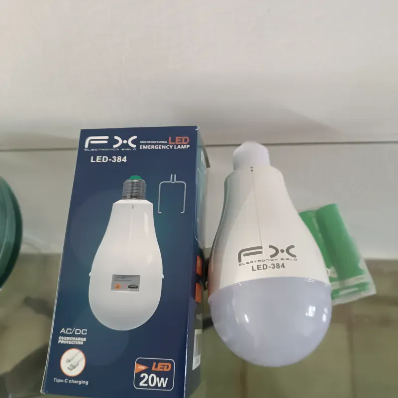 BOMBILLO RECARGABLE 20W. 
