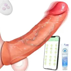 Funda vibradora recargable para hombres 