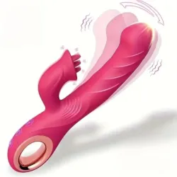Vibrador de conejito con triple estimulación 3 en 1