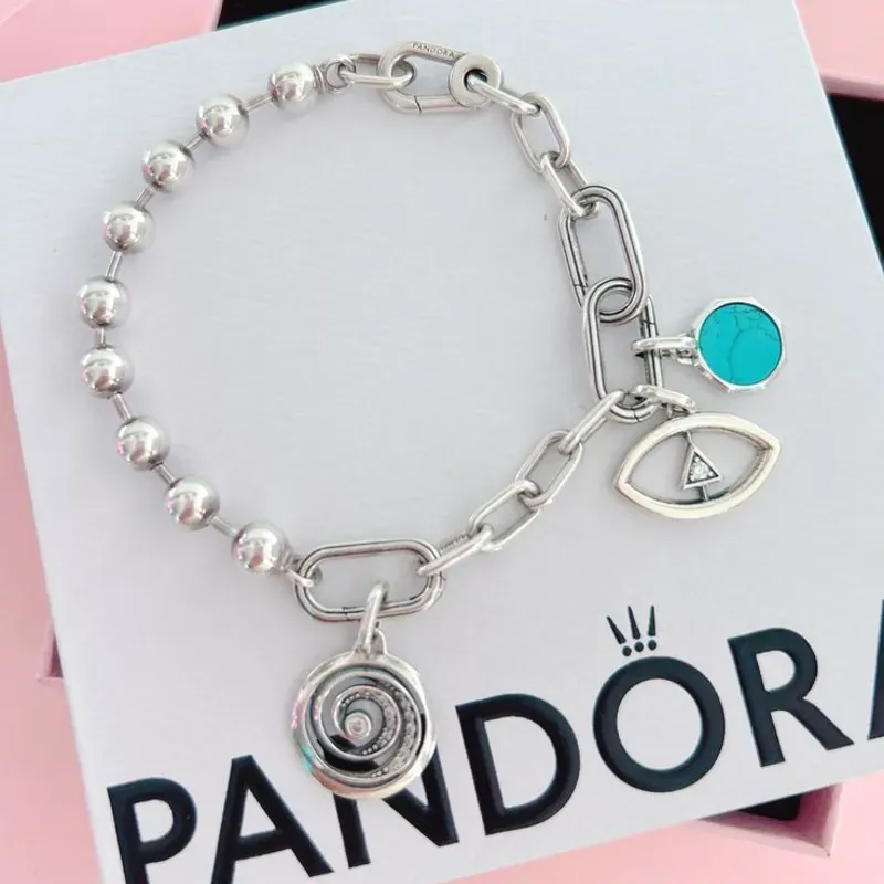 Pulsera de Bolas y Eslabones 