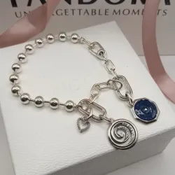 Pulsera de Bolas y Eslabones 