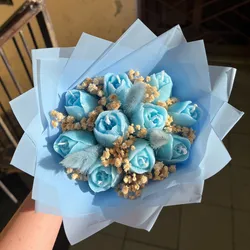 Bouquet de 10 tulipanes 🩵