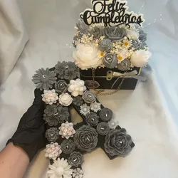 Cesta de cadenas + Letra🖤🤍🩶