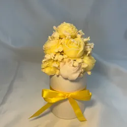 Cesta cilindro de flores 🌼