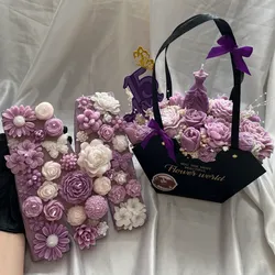 Cesta de quinceañera + Letra💜🤍