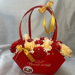 Cesta roja y dorada ❤️💛