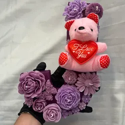 Letra J 💜 + peluche 🧸 