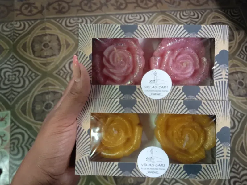 Estuche de 2 rosas 