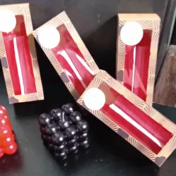 Estuche de 2 velas cilindricas 