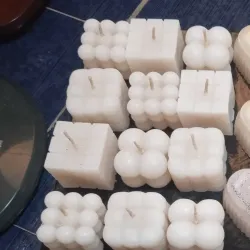 Estuche de 3 velas de cubos y Rubick 