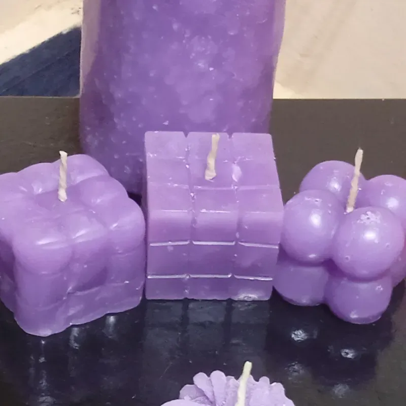 Estuche de 3 velas de cubos y Rubick 