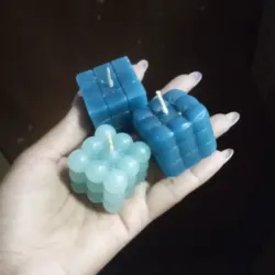 Estuche de 3 velas de cubos y Rubick 