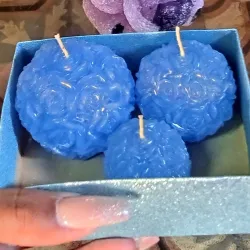 Juego de 3 esferas de rosas