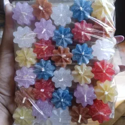 Paquete de 30 velitas pequeñas de flores 