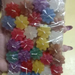 Paquete de 30 velitas pequeñas de flores 