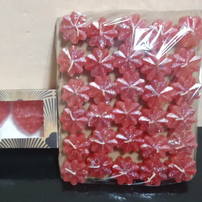Paquete de 30 velitas pequeñas de flores 