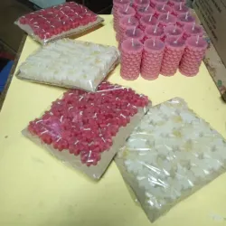 Paquete de 30 velitas pequeñas de flores 