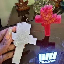 Vela de cruz con paloma 