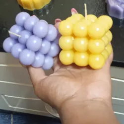 Velas cuadradas grandes de bolas 