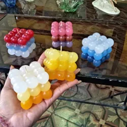 Velas cuadradas grandes de bolas