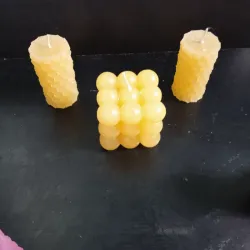 Velas cuadradas grandes de bolas 
