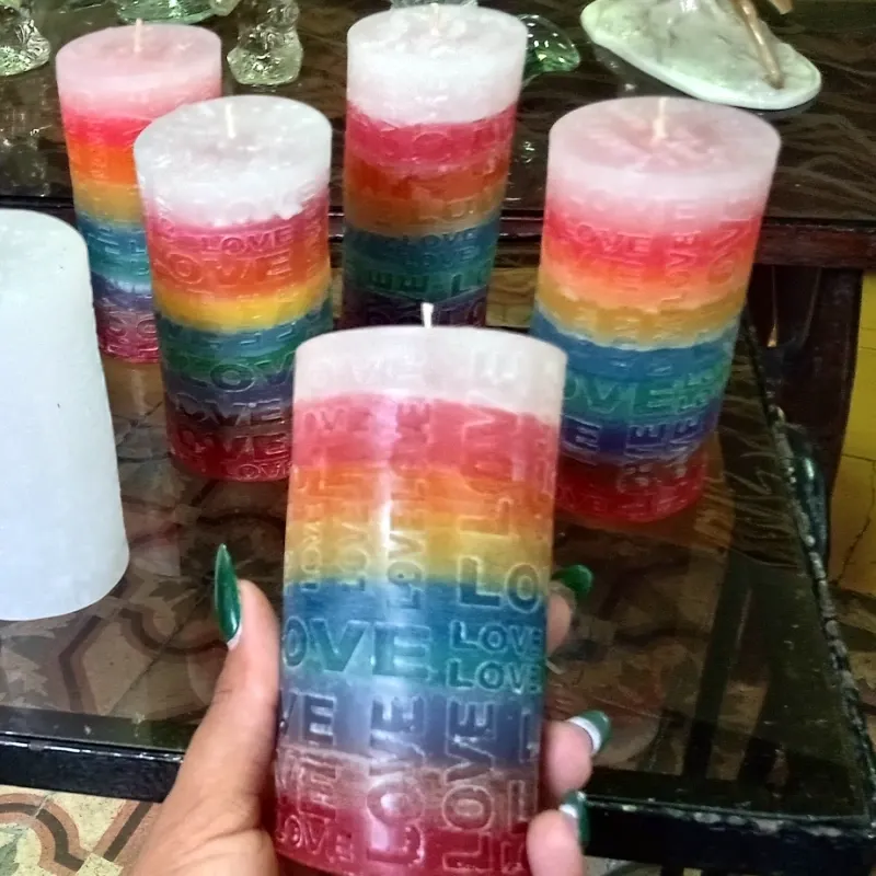 Velones LOVE de 7 y 9 colores