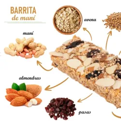 Barra de cereal con maní ( 60g )