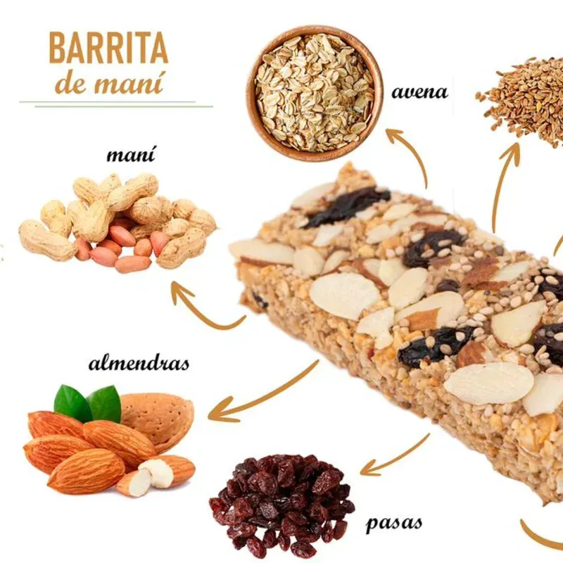 Barra de cereal con maní ( 60g )
