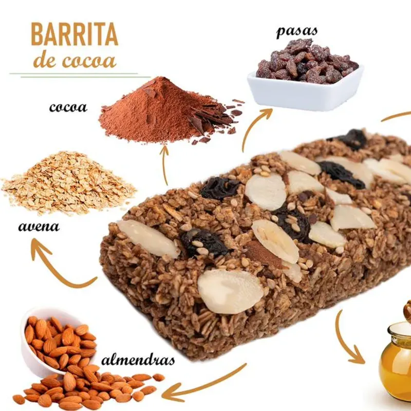 Barra de cereal de cocoa ( 60g )