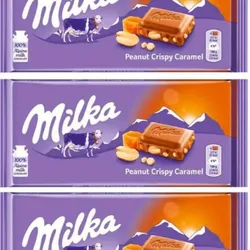 Milka de caramelo y maní