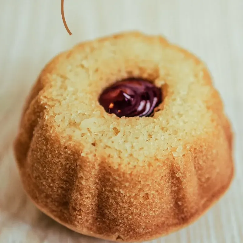 Mini roscones de arándanos