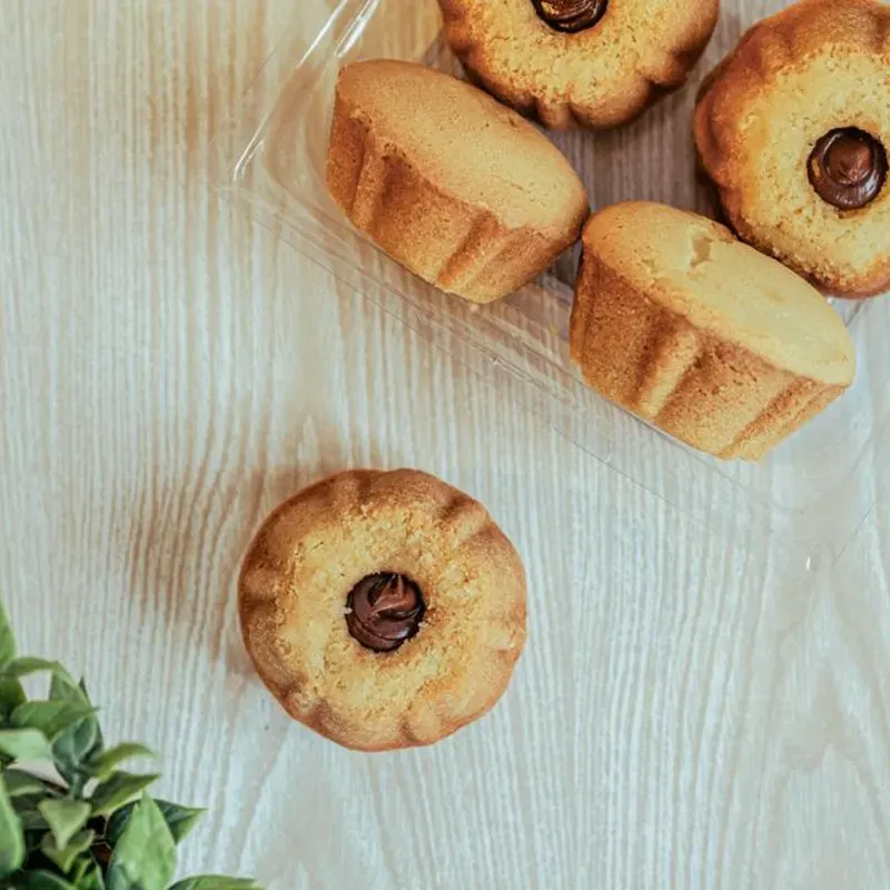 Mini roscones de arándanos