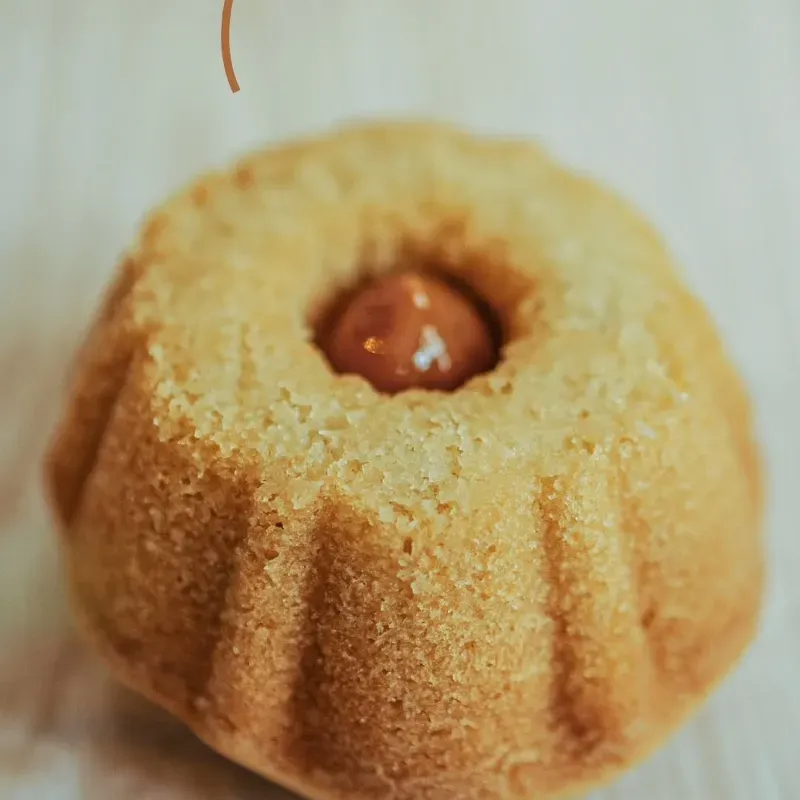 Mini roscones de dulce de leche
