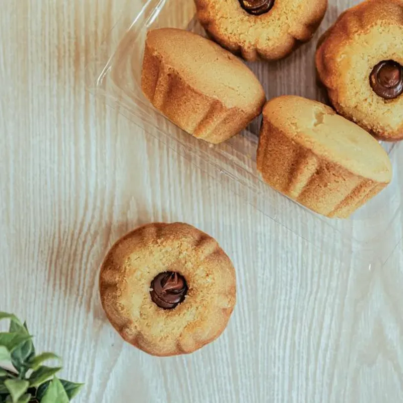 Mini roscones de dulce de leche