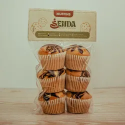 Muffins con chispas de chocolate