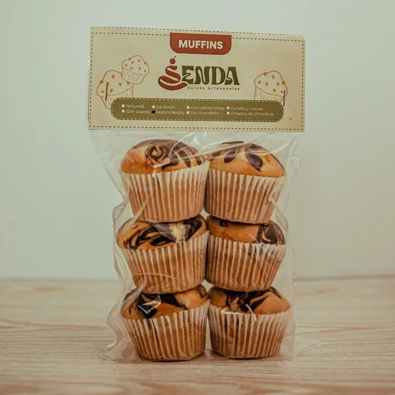 Muffins con chispas de chocolate