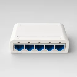 Switch de 5 puertos ethernet de 1 gigabite.