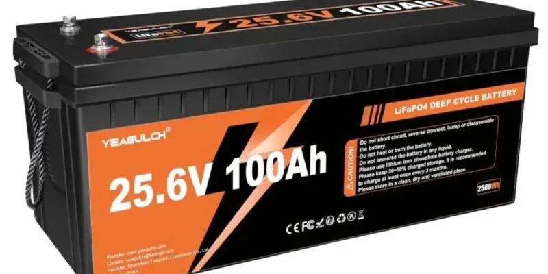 Yeagulch LiFePO4 25.6 100AH