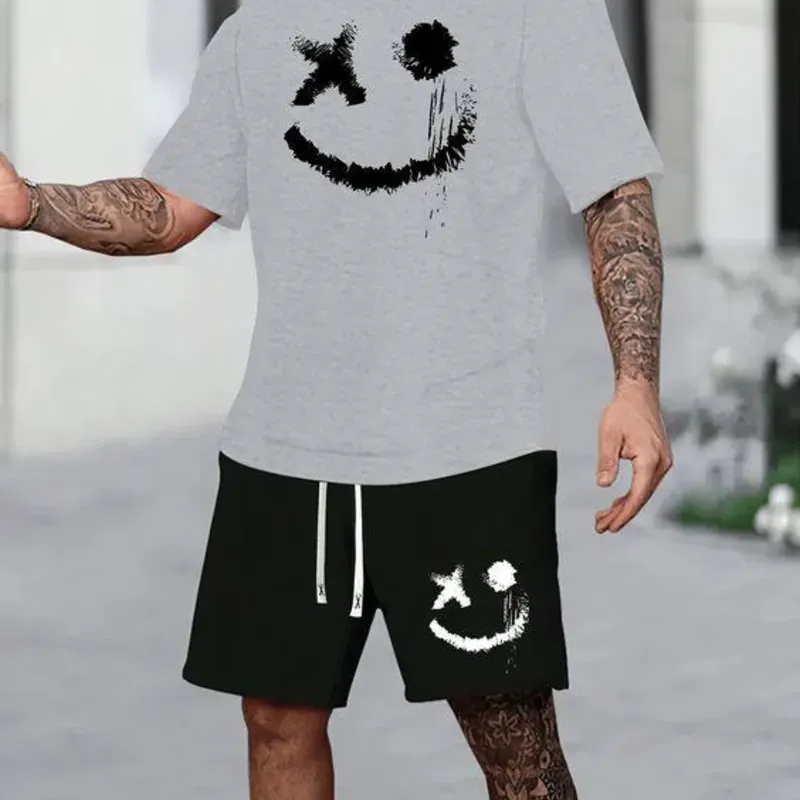 Happy Face - Gris y Negro