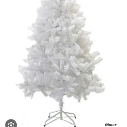 Árbol de navidad 1.80 cm en blanco 