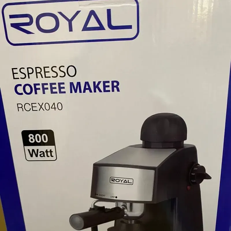 Cafetera eléctrica Espresso.  Marca Royal