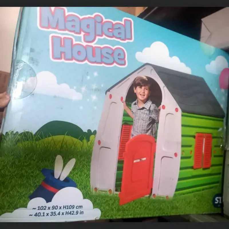 Casita de juegos para niños con mensajería incluida.