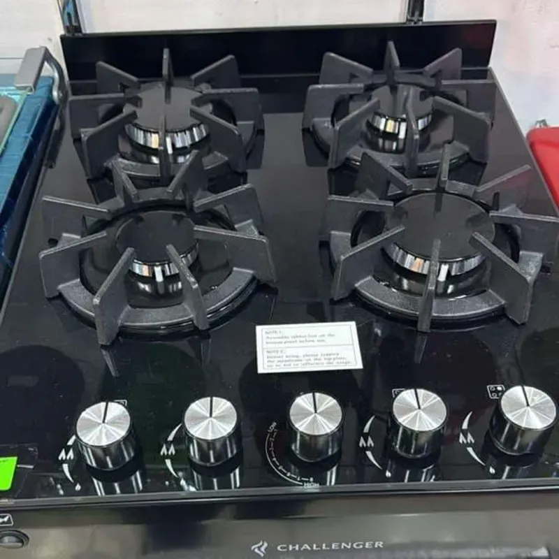 Cocina profesional con Horno de 4 quemadores 