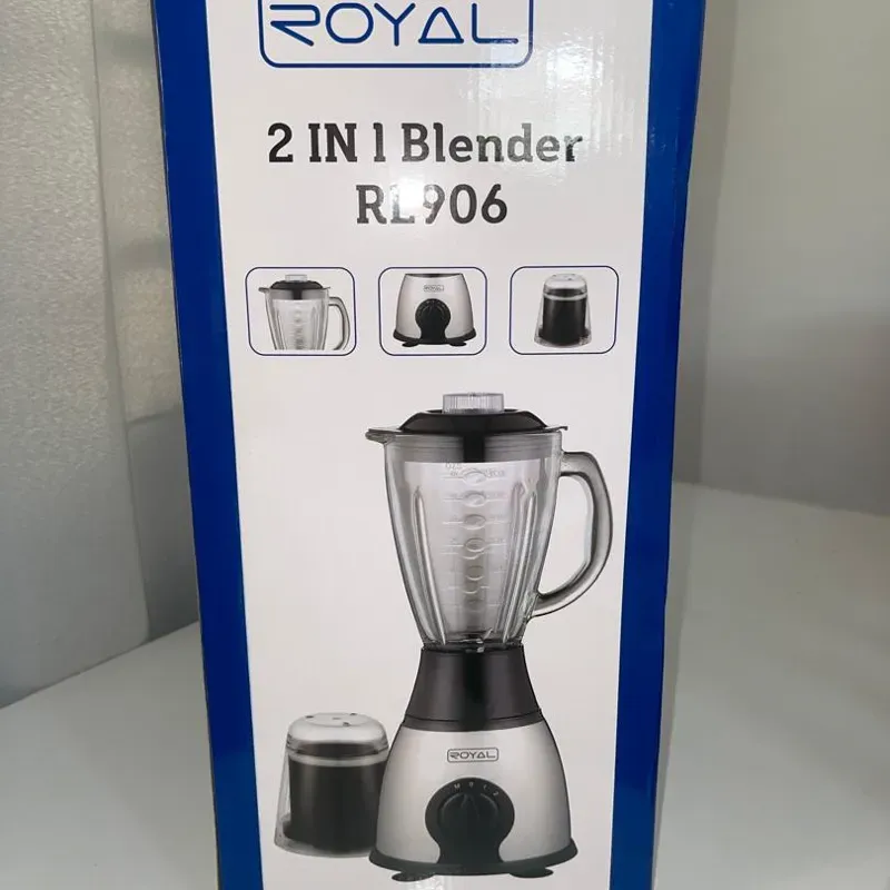 Licuadora o batidora 2 en 1 (+ moledor). Marca: Royal 