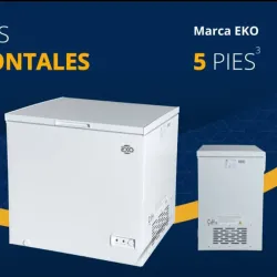 Nevera de 5 y 12 pies. Marca: Eko. Ambas con mensajería incluida 