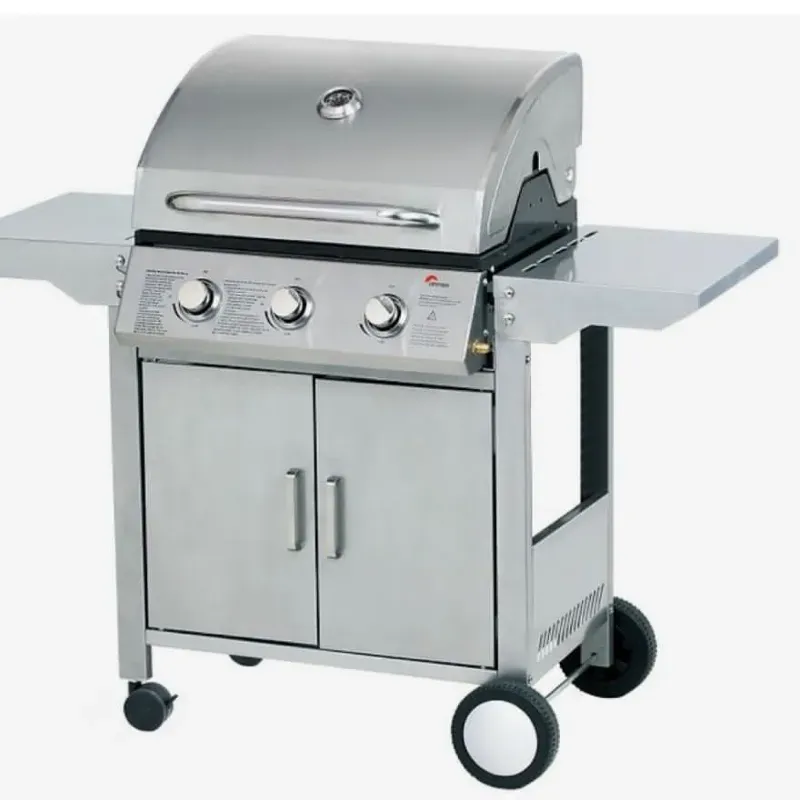 Parrilla de Gas de acero inoxidable.