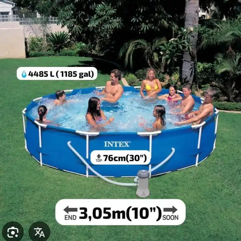 Piscina de forma circular para niños y adultos. Marca Intex