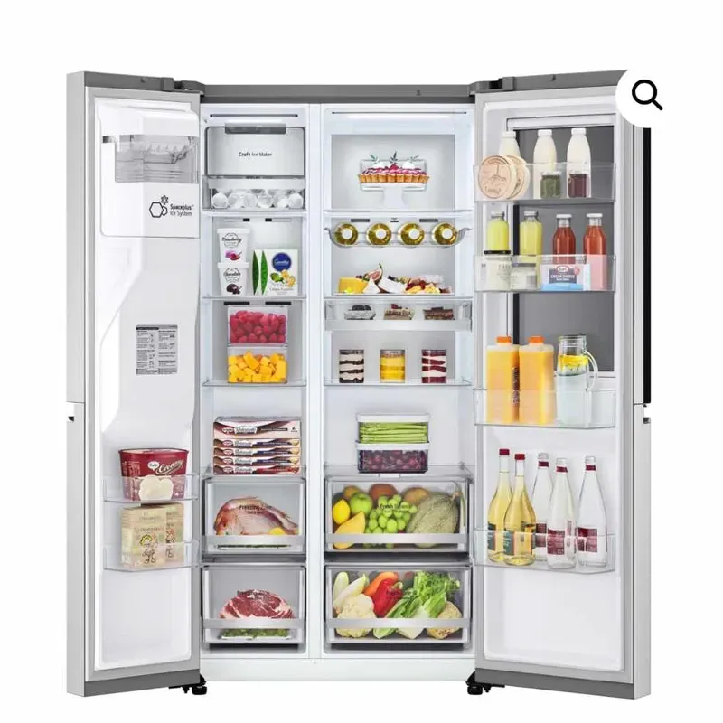 Refrigerador LG diseño Side-by-Side de 18 pie con mensajería incluida 