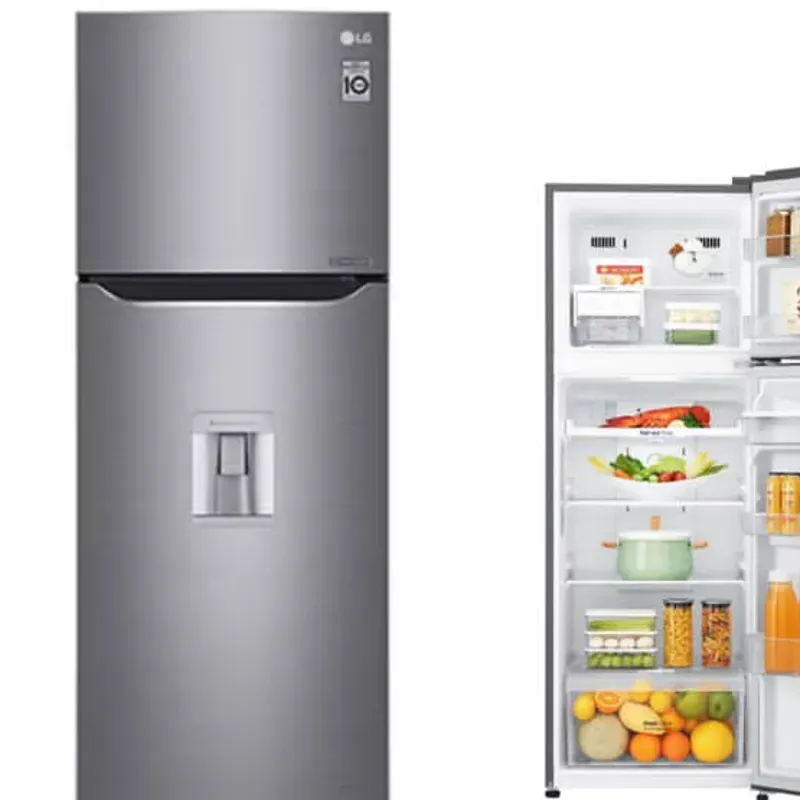 Refrigerador Marca LG con dispensador de agua.  9.4 pies 